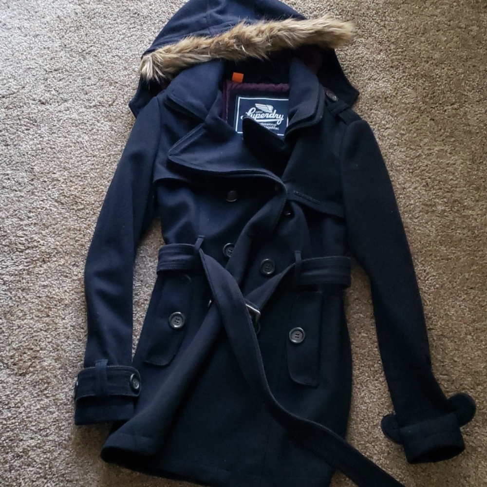 SuperDry Peacoat